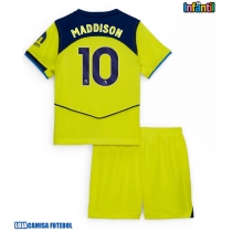 Camisa de Futebol Tottenham Hotspur James Maddison #10 Equipamento Alternativo Infantil 2025-26 Manga Curta (+ Calças curtas)